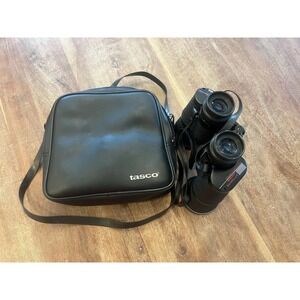 Tasco 2023 10x50MM Wide Angle Binoculars with Original Case And Lens Cleaner EUC